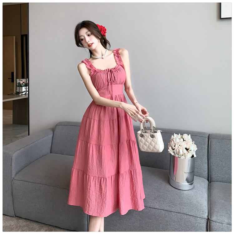【dress】バックで綺麗キャミワンピース G20256
