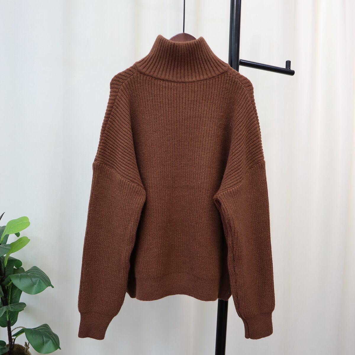 【tops】ファスナーニットセーター　M18759
