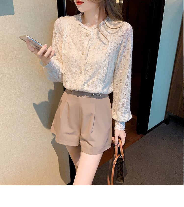 【tops】レースシャツトップス　M28508