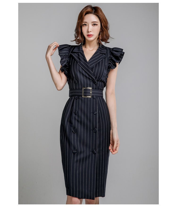 【dress】ダブルボタンワンピース　M23959