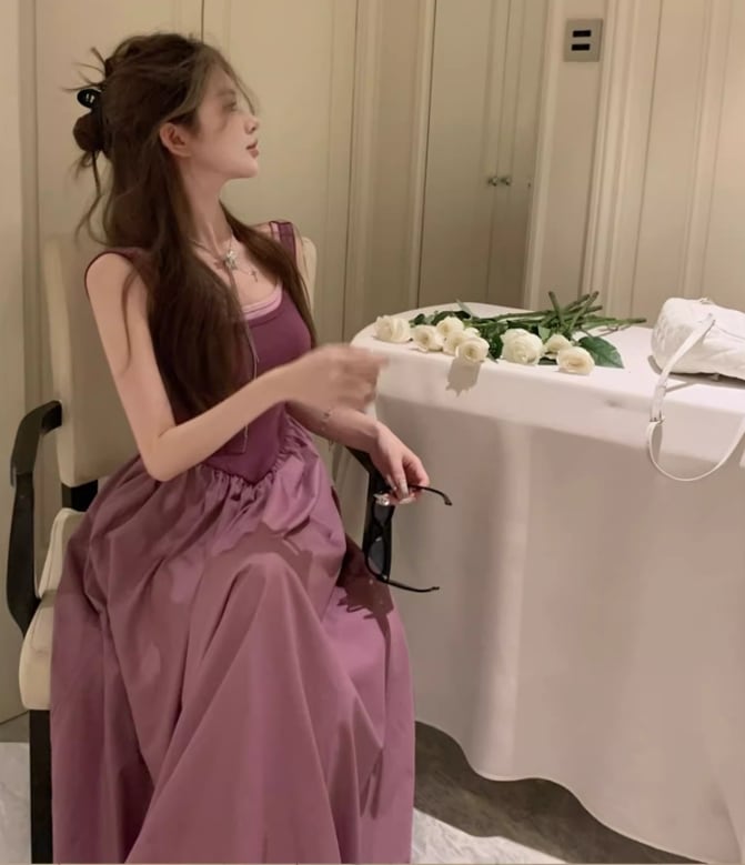 【dress】バックで綺麗キャミワンピース G21311