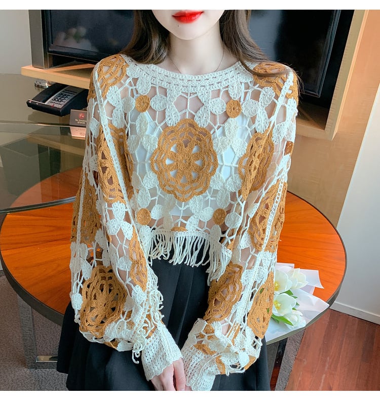 【tops】レースプルオーバー　M29359
