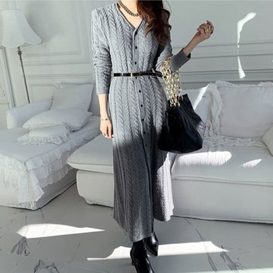 【dress】ニットワンピース　M26341