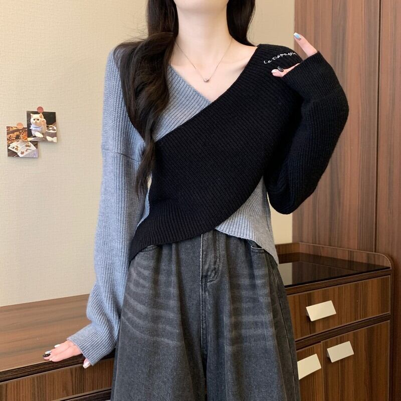 【tops】クロスニットトップス　M28275