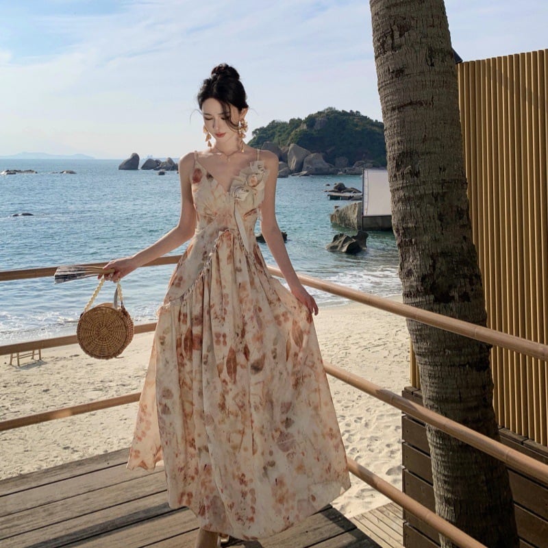 【dress】プリントキャミワンピース　M30178