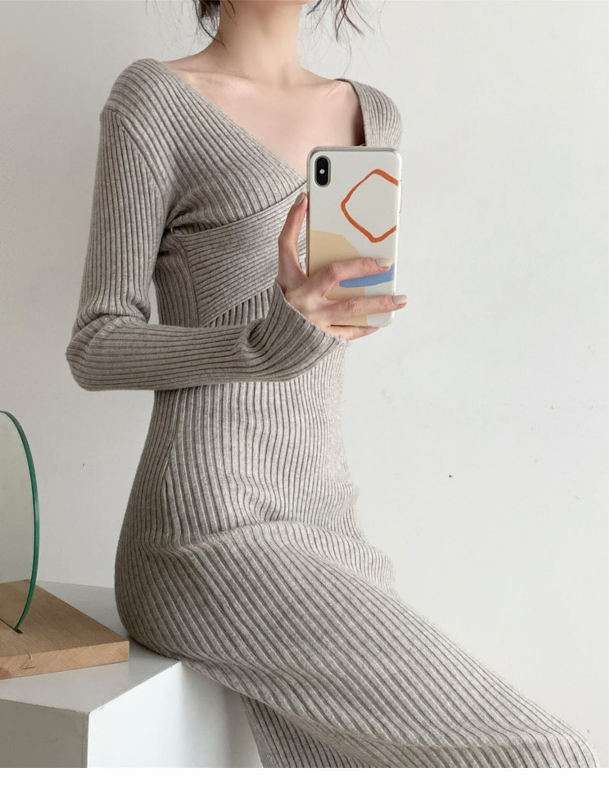 【dress】ニットワンピース　M19036