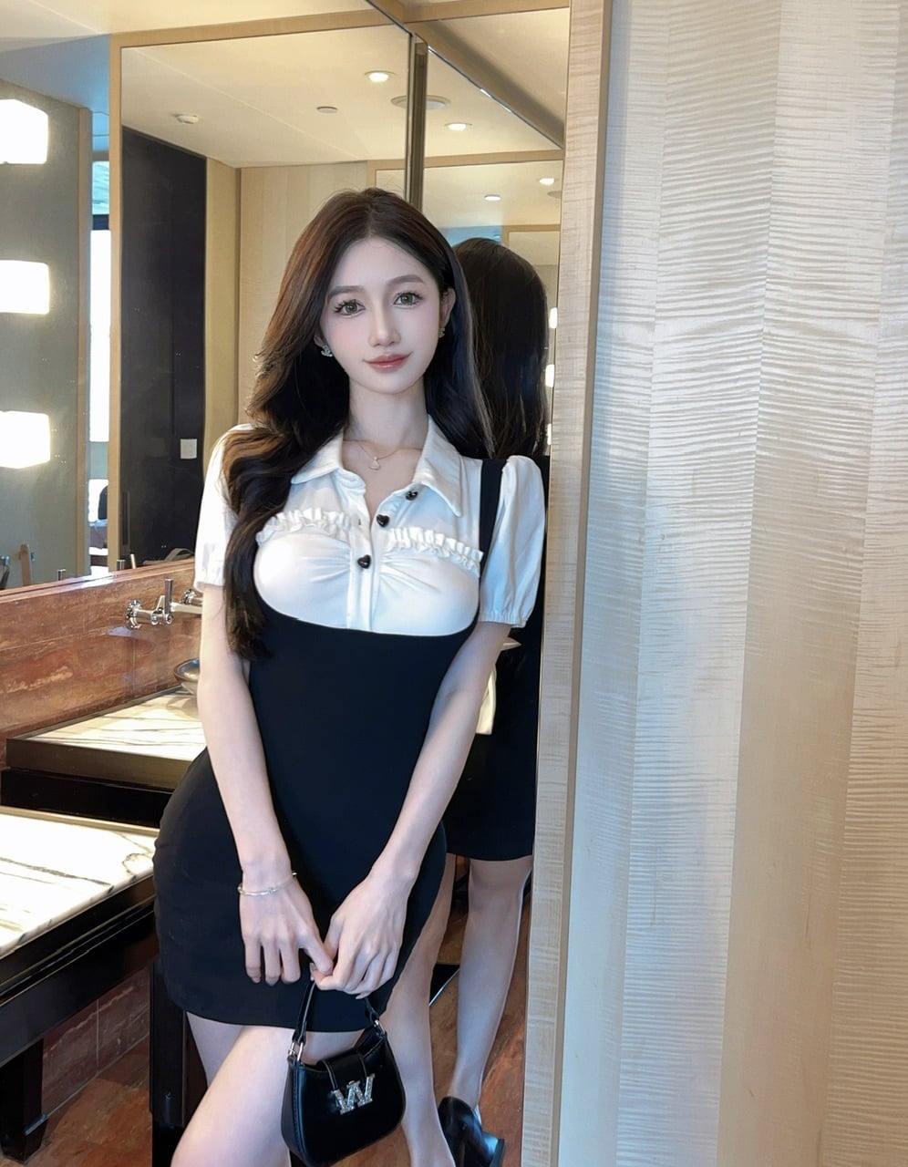 【dress】切り替えワンピース　M23894