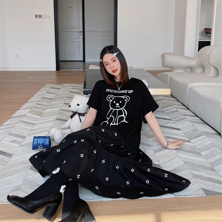 【dress】偽二つ切り替えワンピース G20315