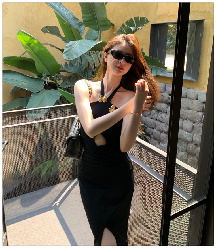 【dress】ホルターネックワンピース　M25209