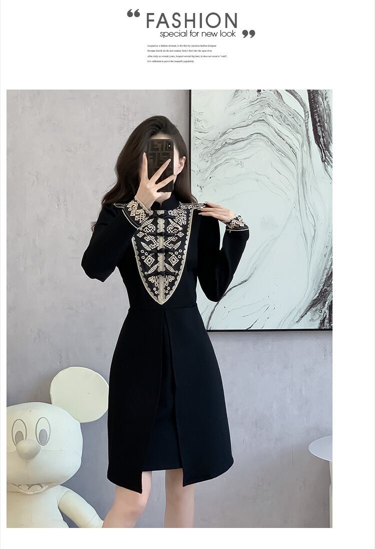 【dress】切り替えワンピース　M27191