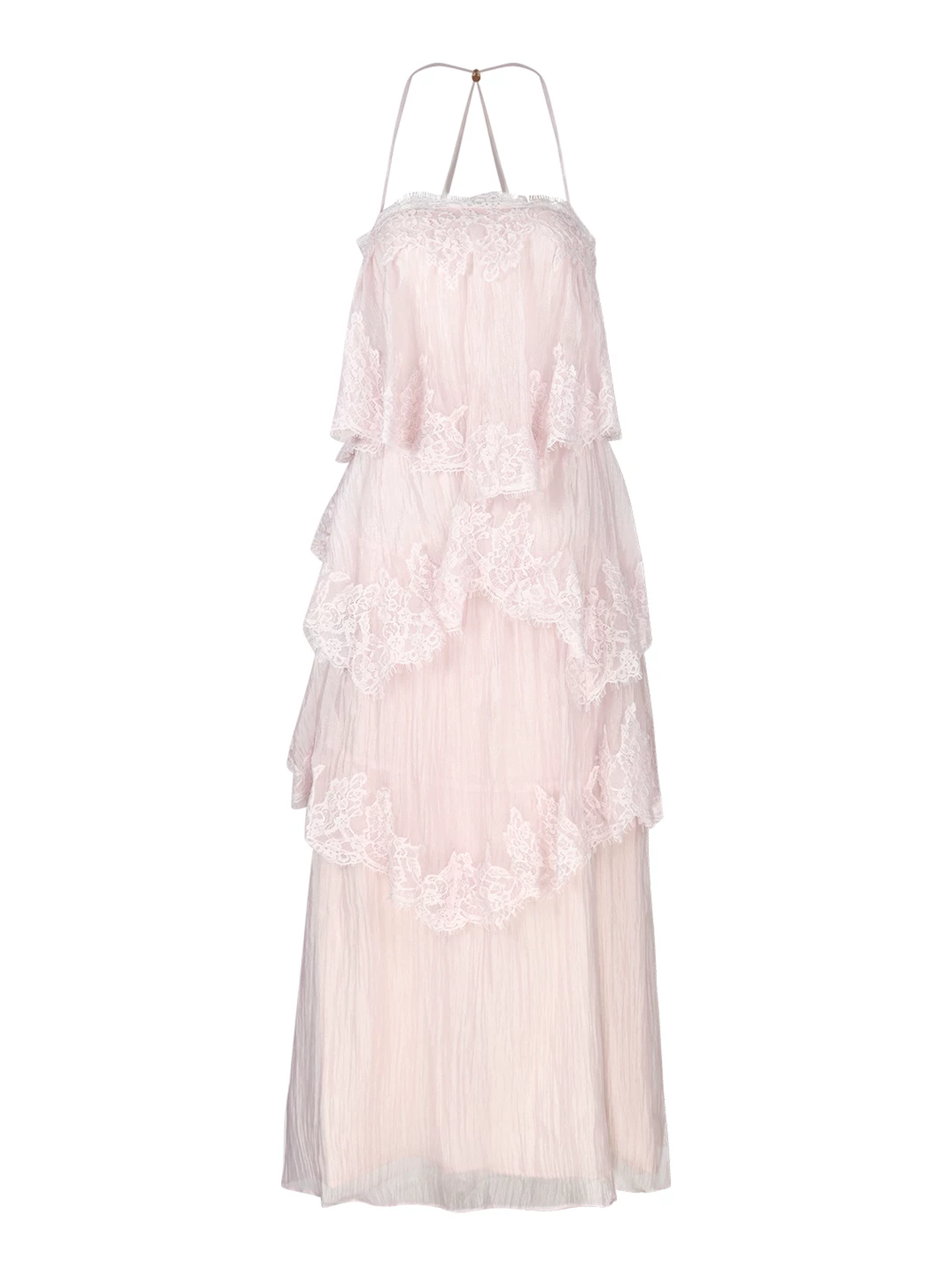 【dress】レースドッキングティアードキャミワンピース　K0557