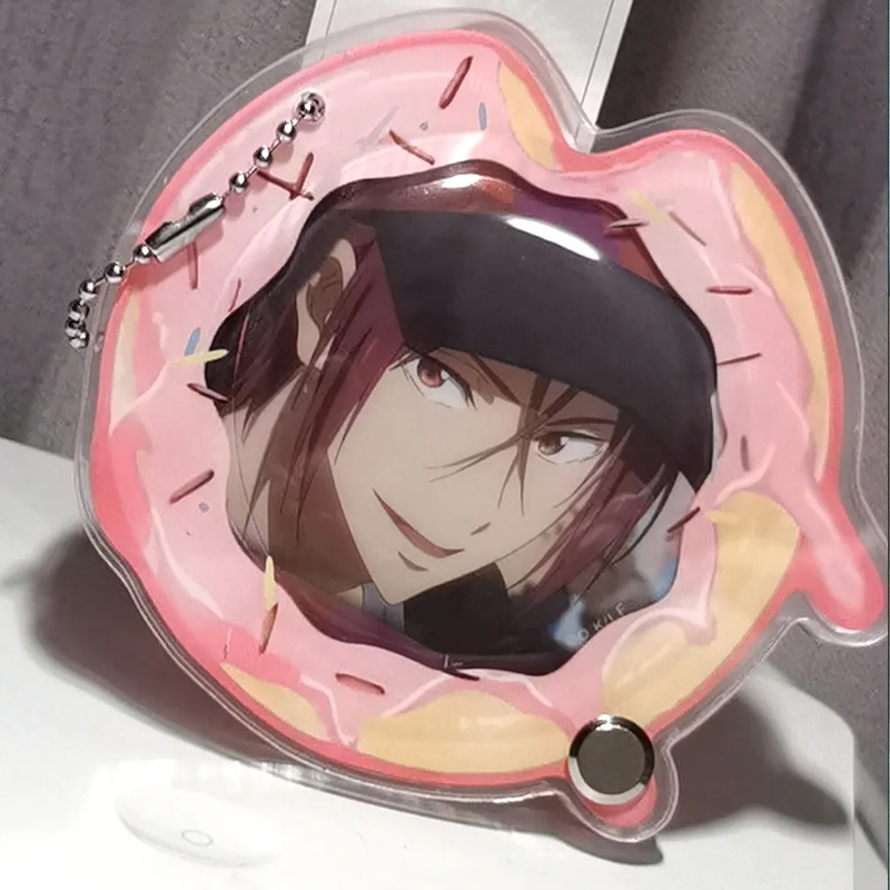 【GOODS】アクリル ドーナツ 58MM 缶バッジ ホルダー Q2536