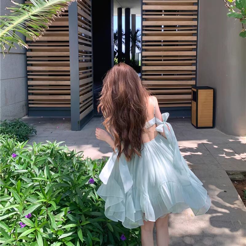 【dress】バックオーポンキャミワンピース Q8448