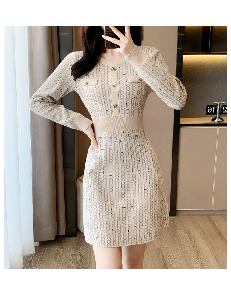 【dress】ニットワンピース　M25459