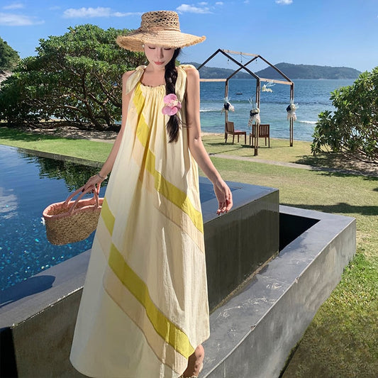 【dress】カラーマッチングキャミワンピース G20839