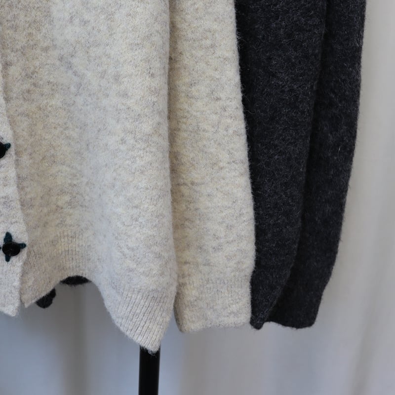 【outer】Vネックニットカーデ　M25377