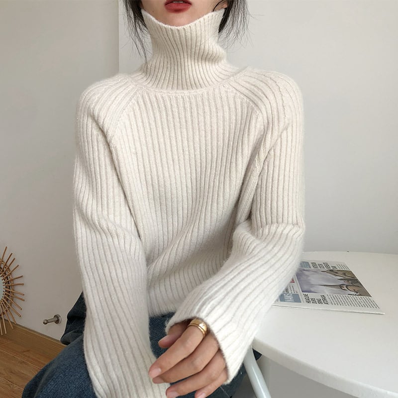 【tops】ハイネックニットセーター　M27226