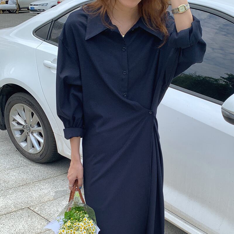 【dress】シャツワンピース　M18666