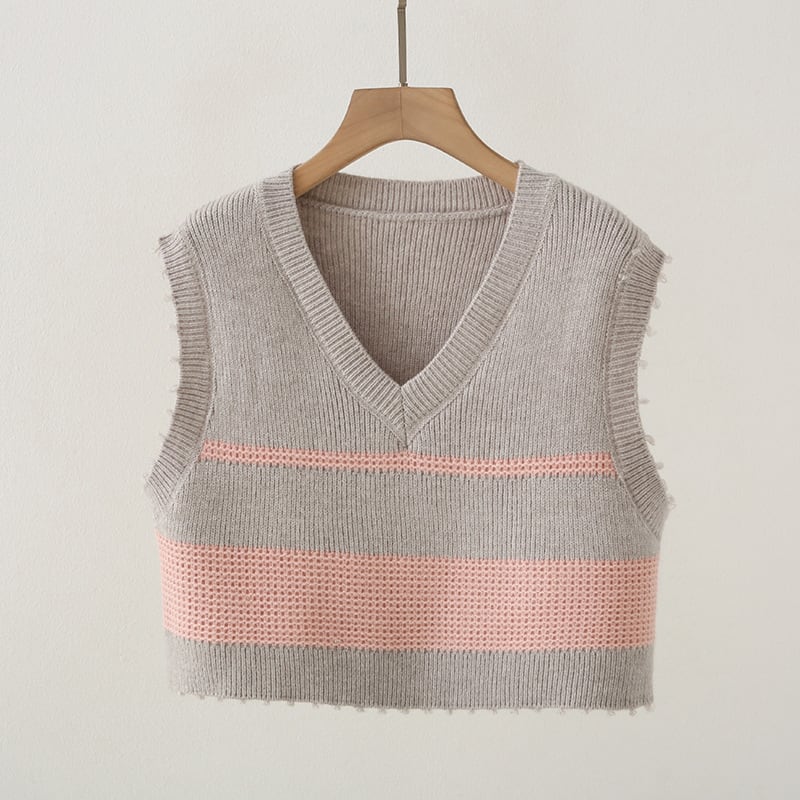 【tops】ニットベスト　M25581