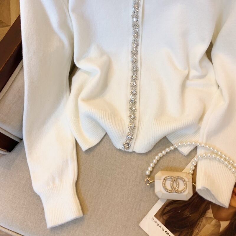 【outer】ビジューニットカーデ　M29199