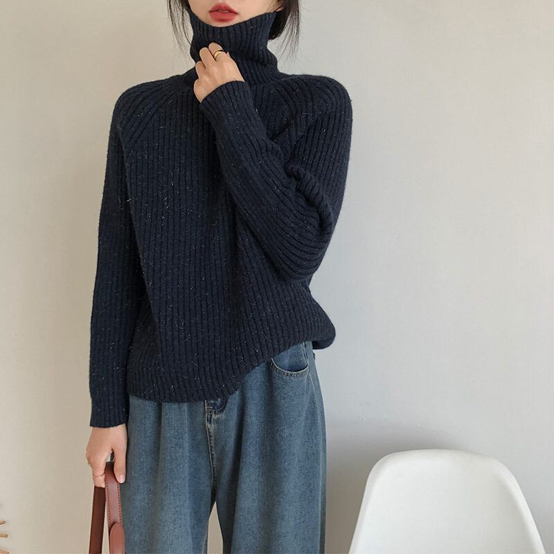 【tops】ハイネックニットセーター　M27226
