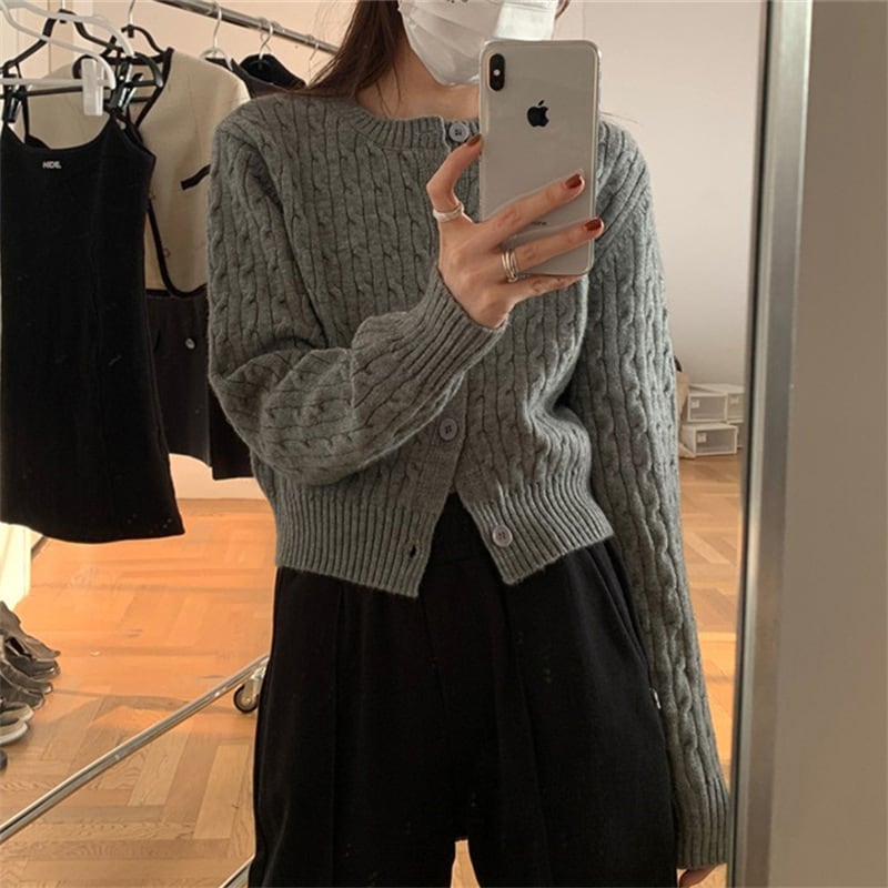 【outer】ニットカーデ　M25957