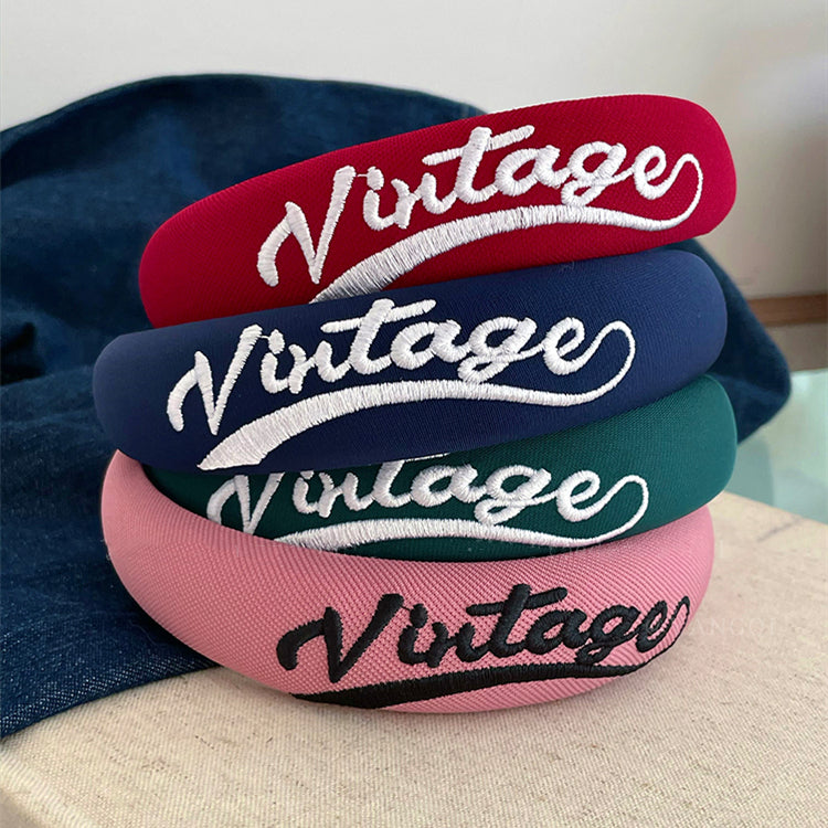 【小物】英字柄カチューシャヘアアクセサリーG23853