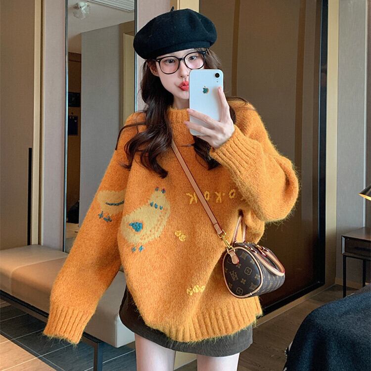 【tops】クルーネックニットセーター　M28955