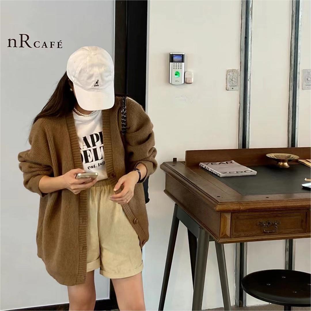 【outer】Vネックニットカーデ　M27242