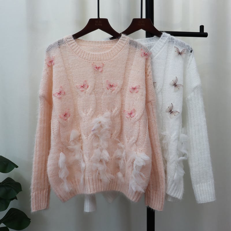 【tops】ニットセーター　M26090