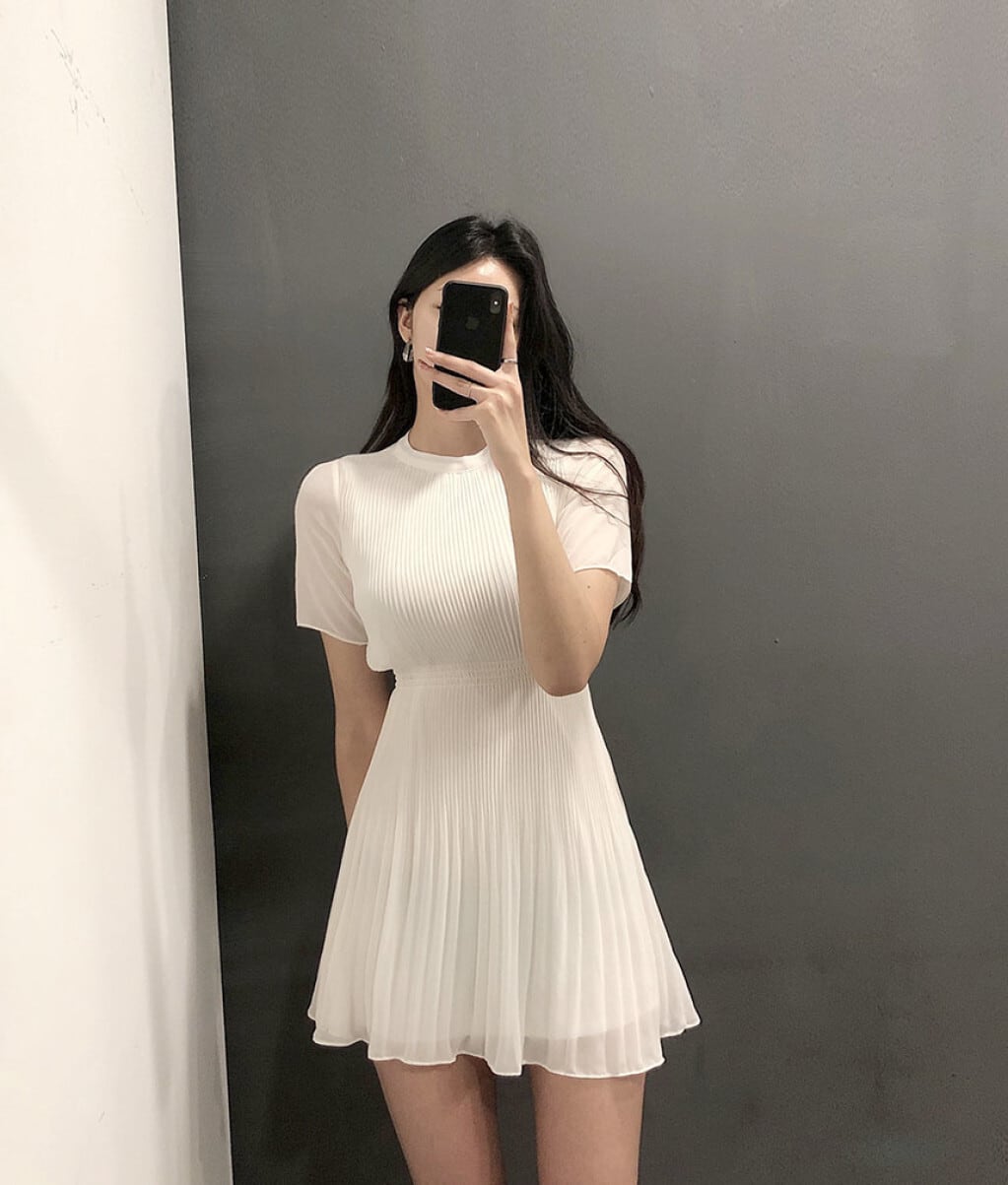 【dress】韓流スタイルchic気質満点シンプル ラウンドネック着痩せレディースワンピース G13848