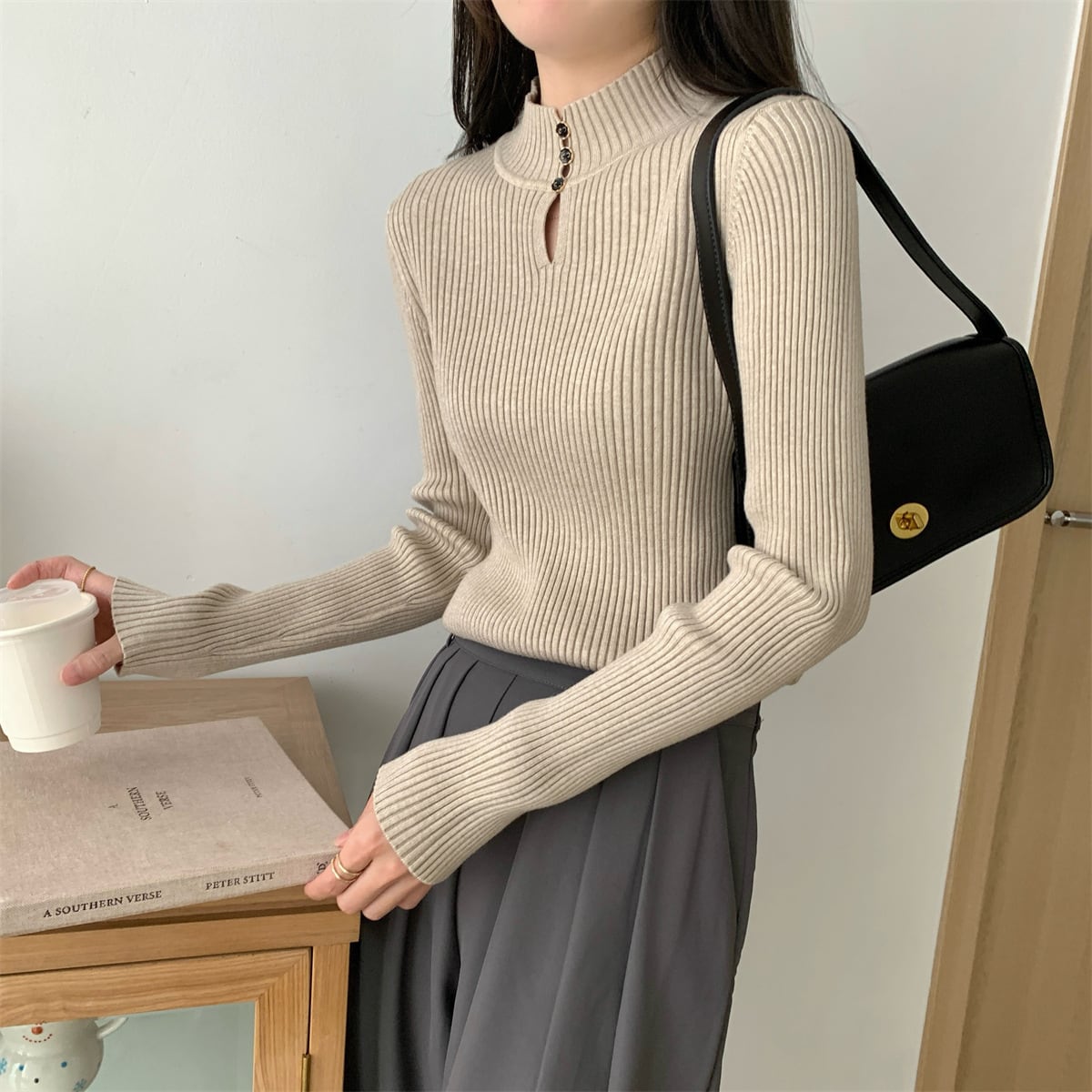 【tops】ニットトップス　M27664