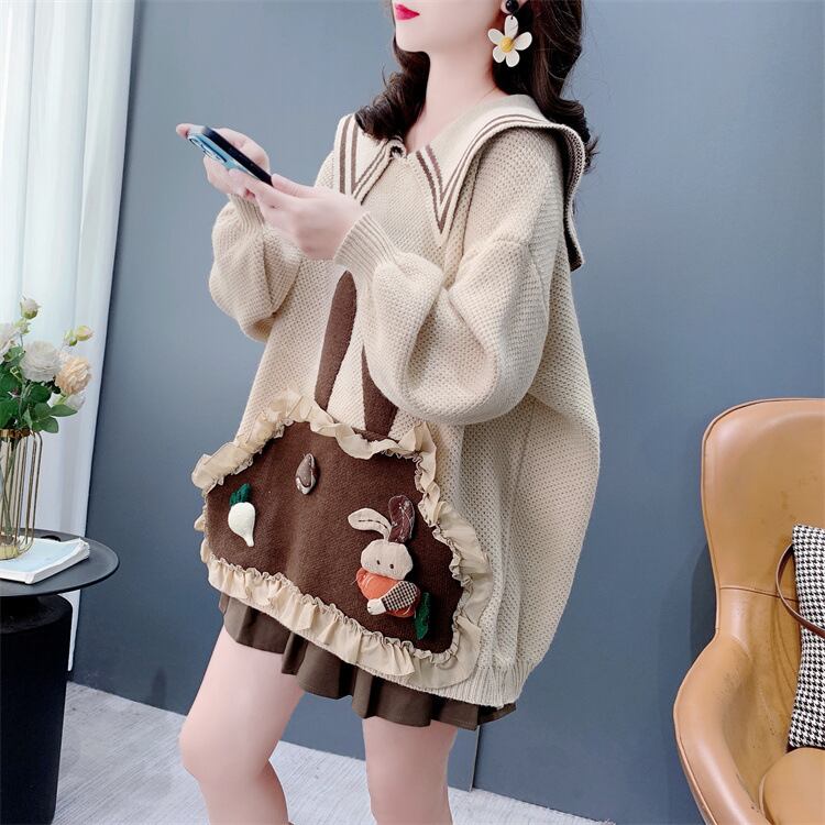 【tops】カートゥーンニットセーター　M28307