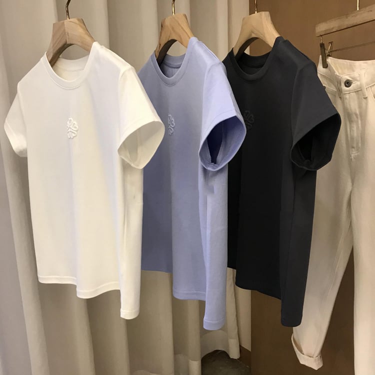 【tops】ラウンドネック半袖ＴシャツF7537