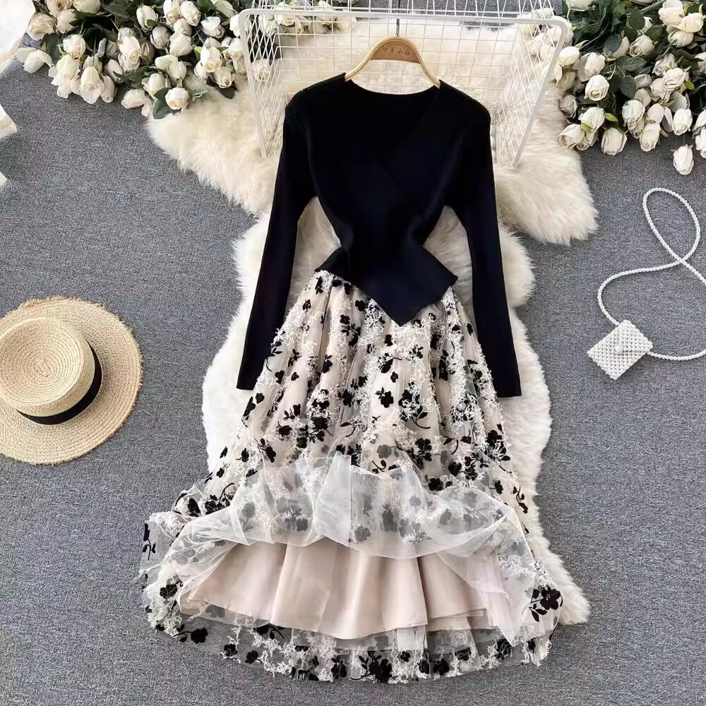 【dress】ドッキングデートワンピース　M18790