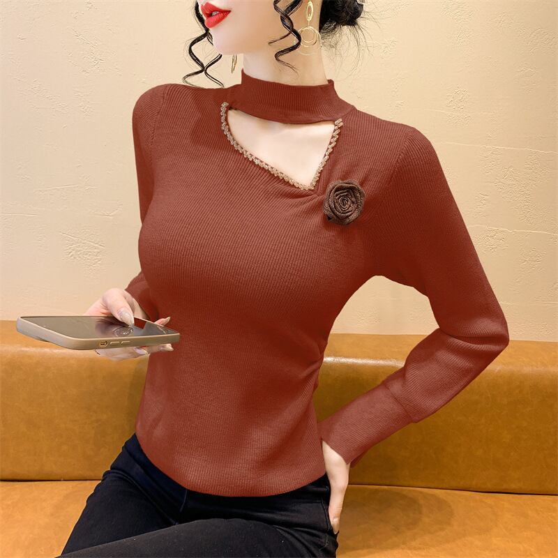 【tops】立体フラワーニットトップス　M27919
