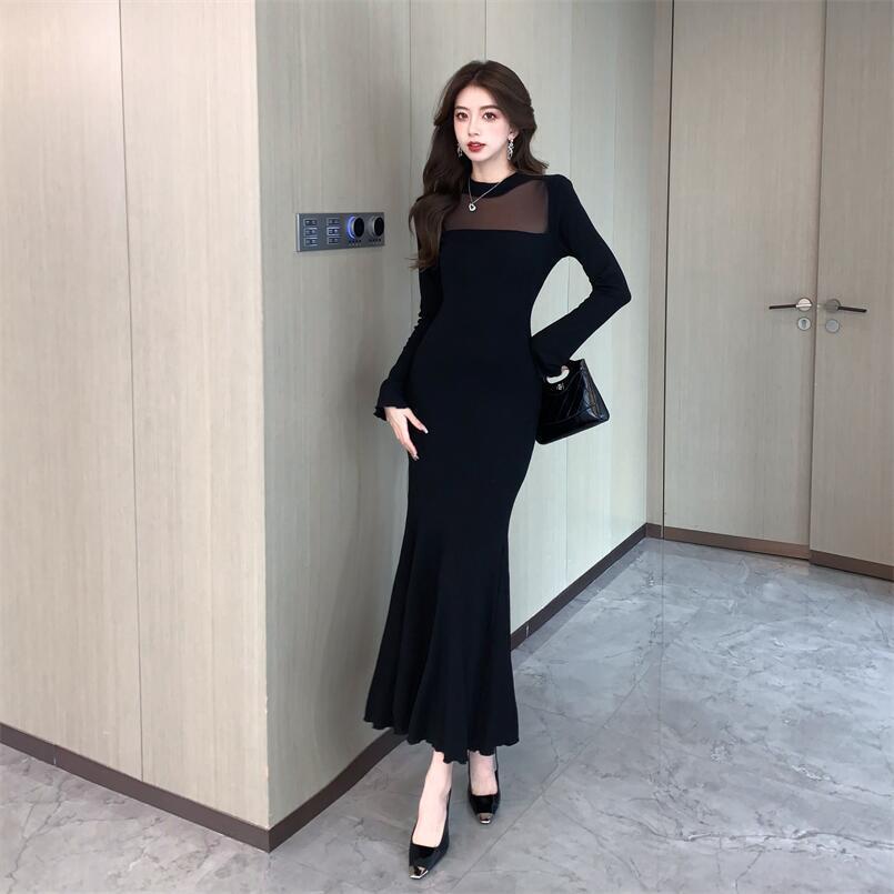 【dress】マーメイドドッキングワンピース　M28229