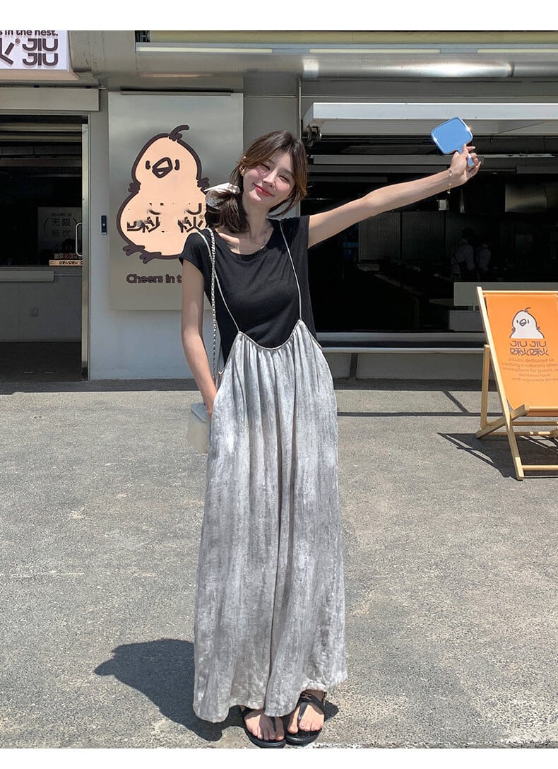 【set】Tシャツ×ワイドパンツセット　M24384