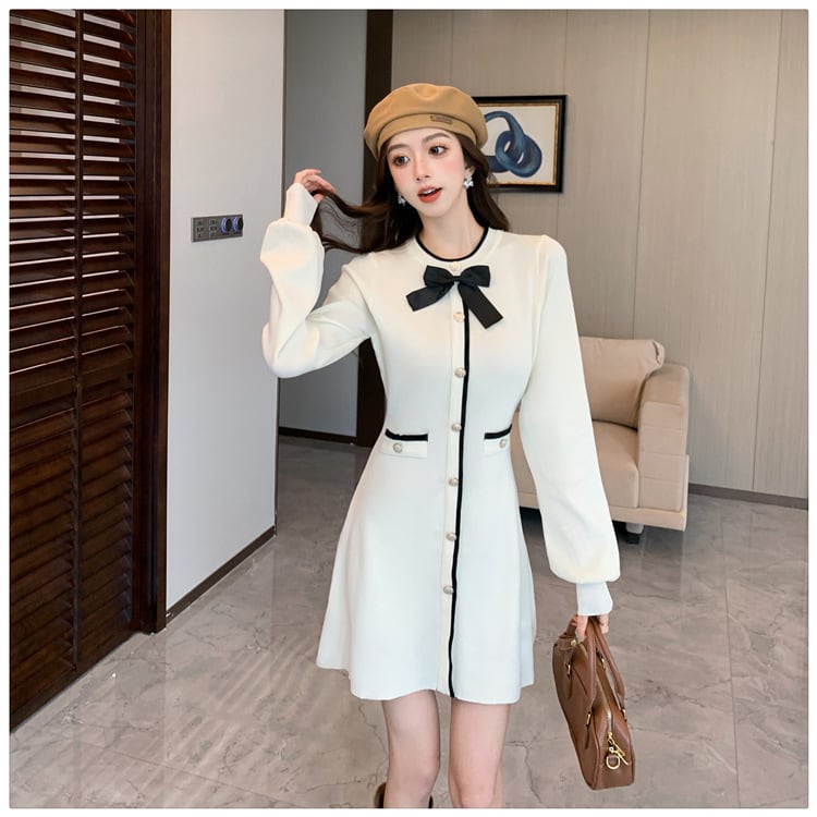 【dress】ニットワンピース　M27006