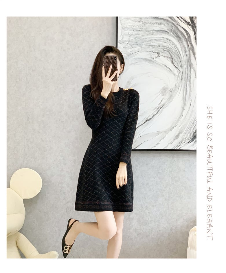 【dress】ニットワンピース　M25519