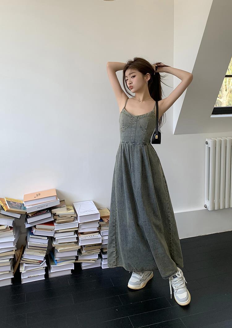 【dress】デニムキャミワンピース　M24871