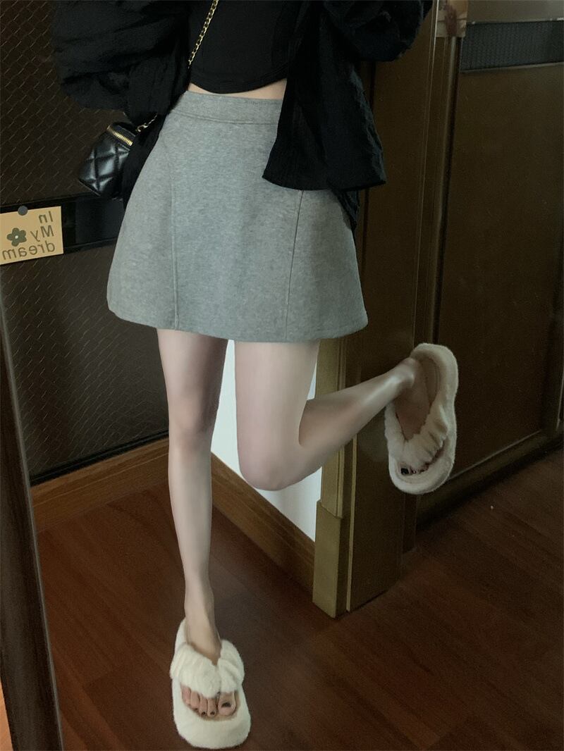 【bottoms】INS風AラインスカートG20183