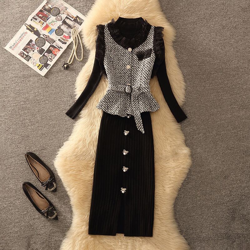 【tops】レースツイードベスト　N2252