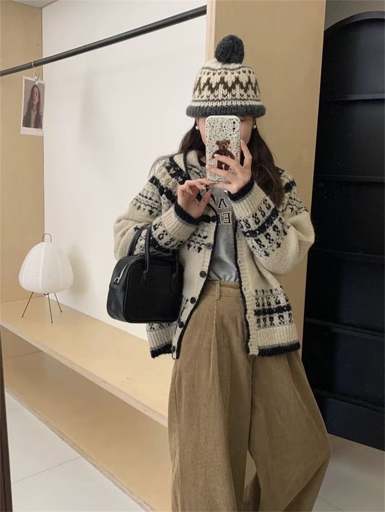 【outer】ニットカーデ　M25984