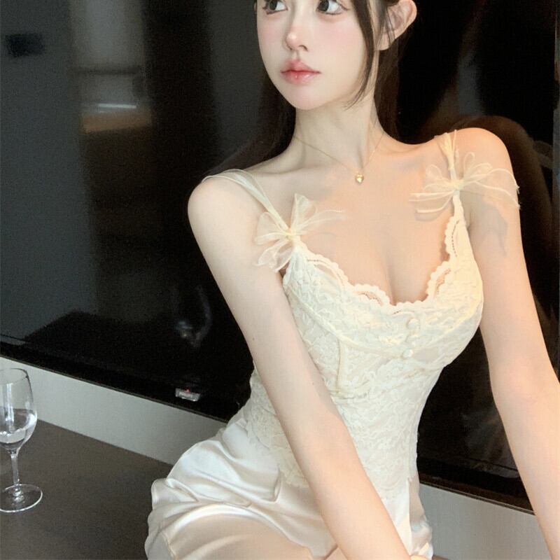 【tops】レースキャミソール　M29507