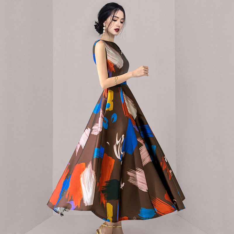 【dress】プリントワンピース　M24592