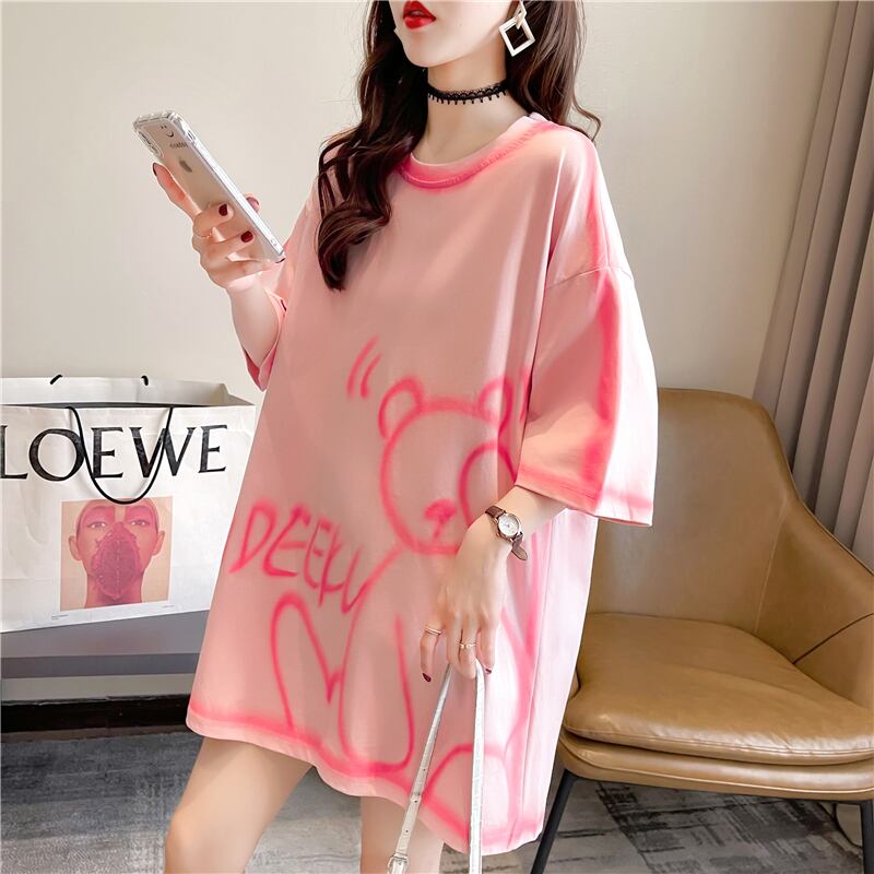 【tops】スウィート韓流スタイルトップス合わせやすいINS風Tシャツ G6704