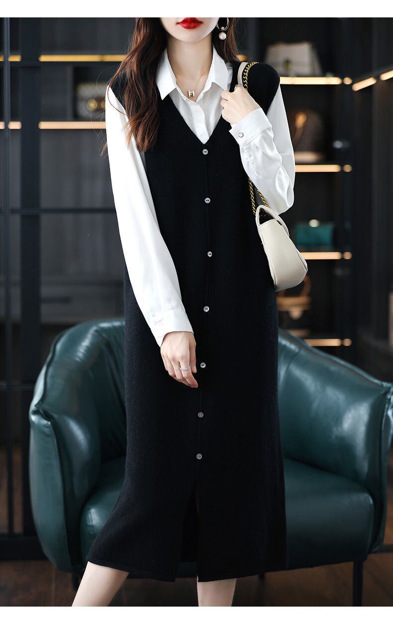 【dress】Ｖネックベストワンピース 　N2239