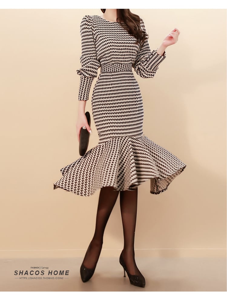 【set】上品な質感!気質満点体型カバートップス+タイトスカートファッション２点セット G2666