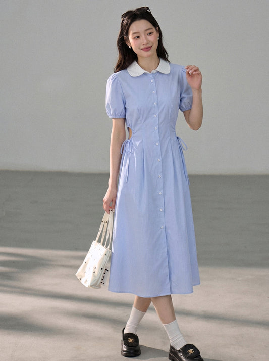 【dress】ウエストカットロングワンピース Q8803